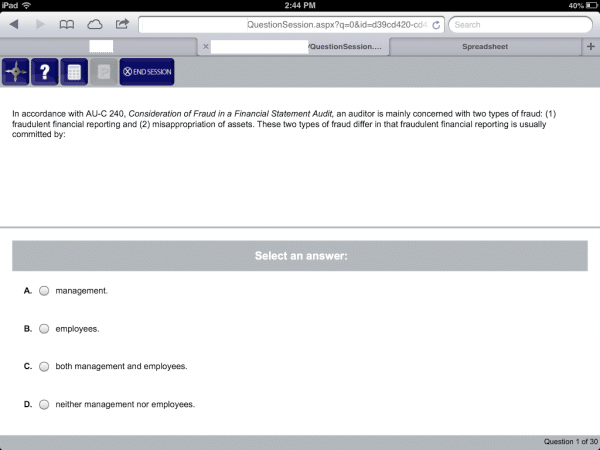 NINJA MCQ: CPA Exam Review Questions + Adaptive Learning